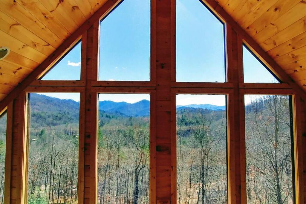 Peace Of Heaven ~ Modern Chic Cabin W/ Majestic Mountain Views Bryson City Exterior foto
