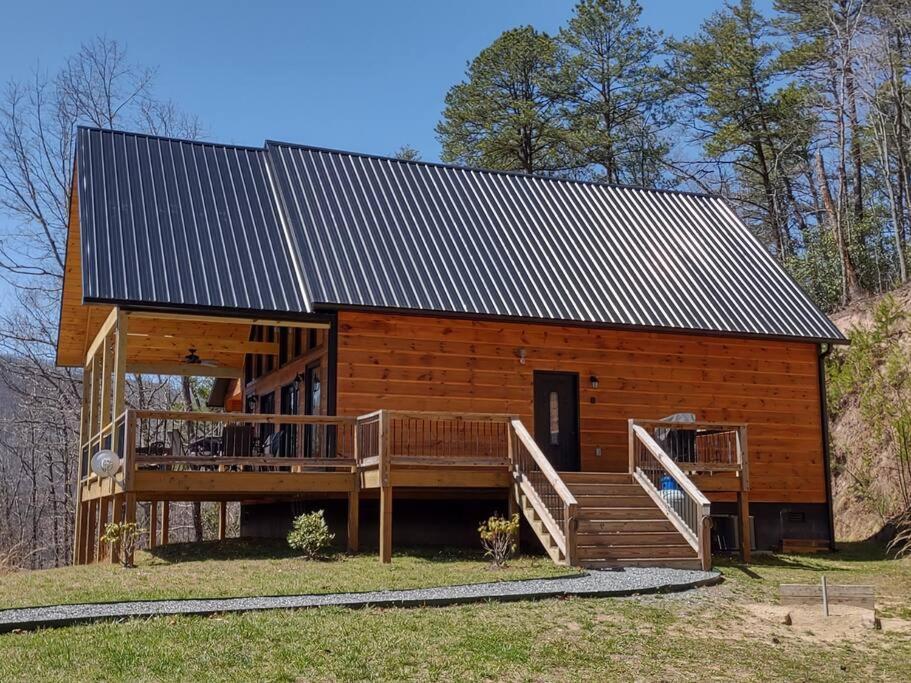 Peace Of Heaven ~ Modern Chic Cabin W/ Majestic Mountain Views Bryson City Exterior foto