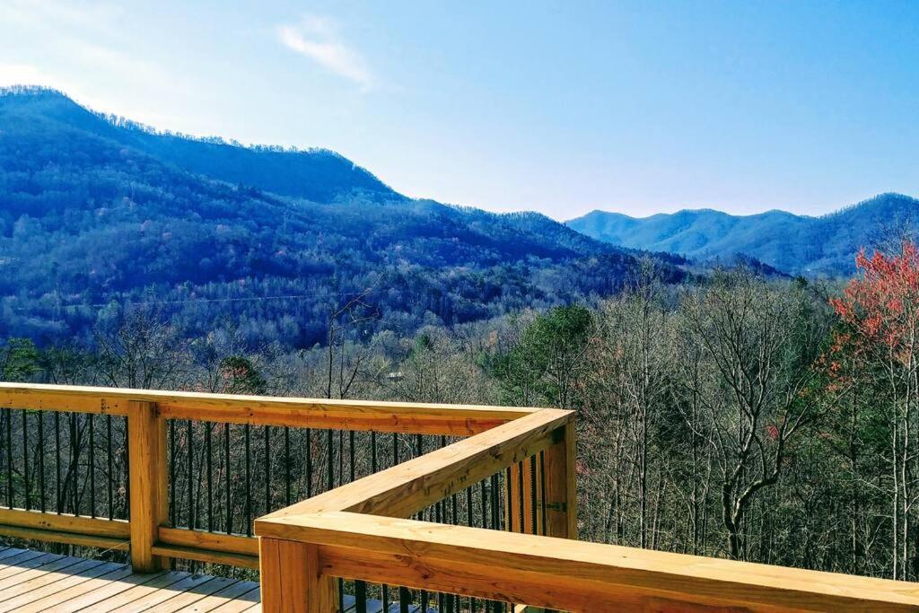 Peace Of Heaven ~ Modern Chic Cabin W/ Majestic Mountain Views Bryson City Exterior foto